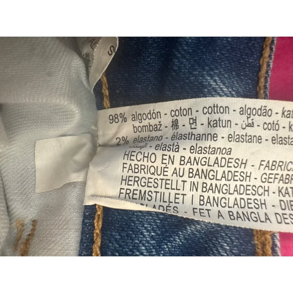 2/$30 ZARA Size 4 Light Blue High-Waisted Distressed Denim Shorts - Picture 4 of 11